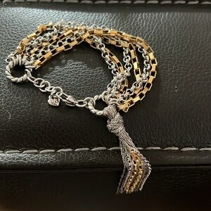 Brighton gold silver six strands bracelet.